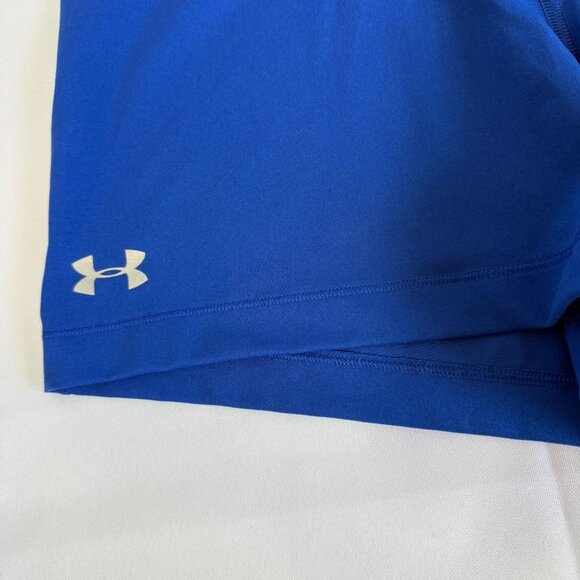 Under Armour Womens HeatGear Compression Shorts XL Blue Activewear Gym Workout - Picture 5 of 12